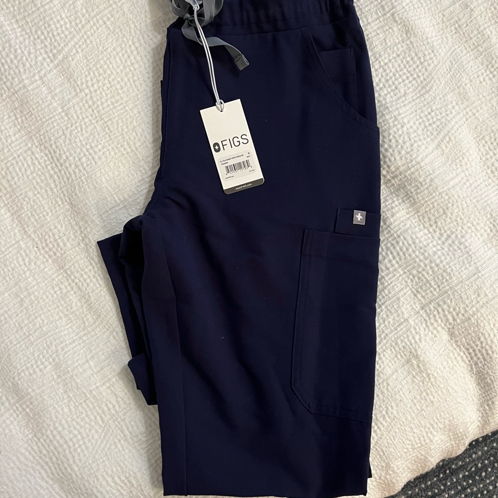 Figs Yola Skinny Scrub, Navy, Size S, NWT